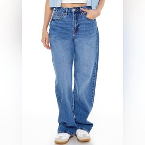 Forever 21 Blue Flare & Wide Leg Jeans
